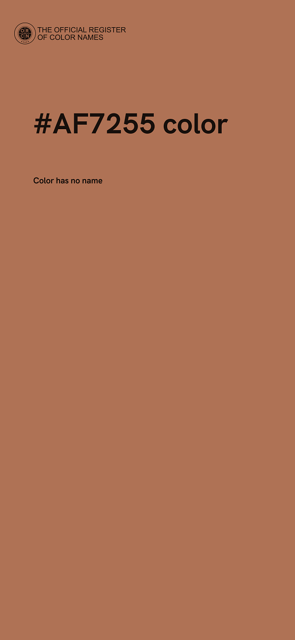 #AF7255 color image