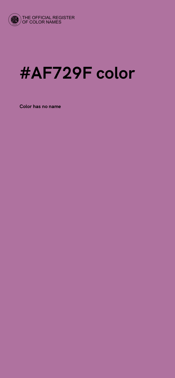 #AF729F color image