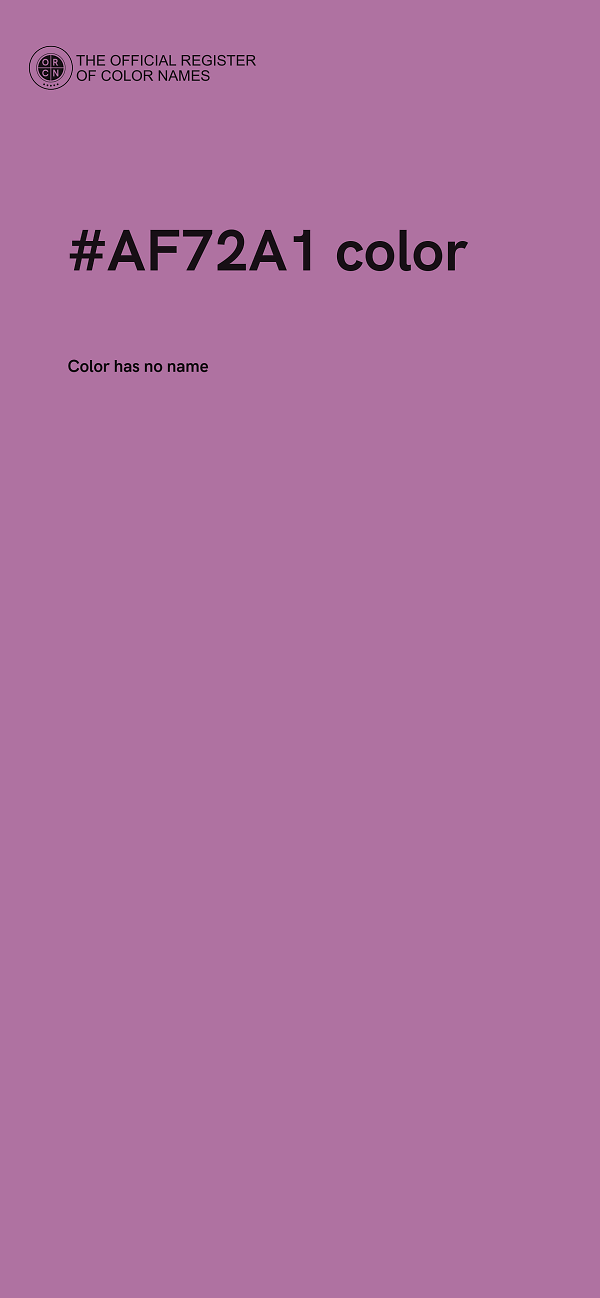 #AF72A1 color image