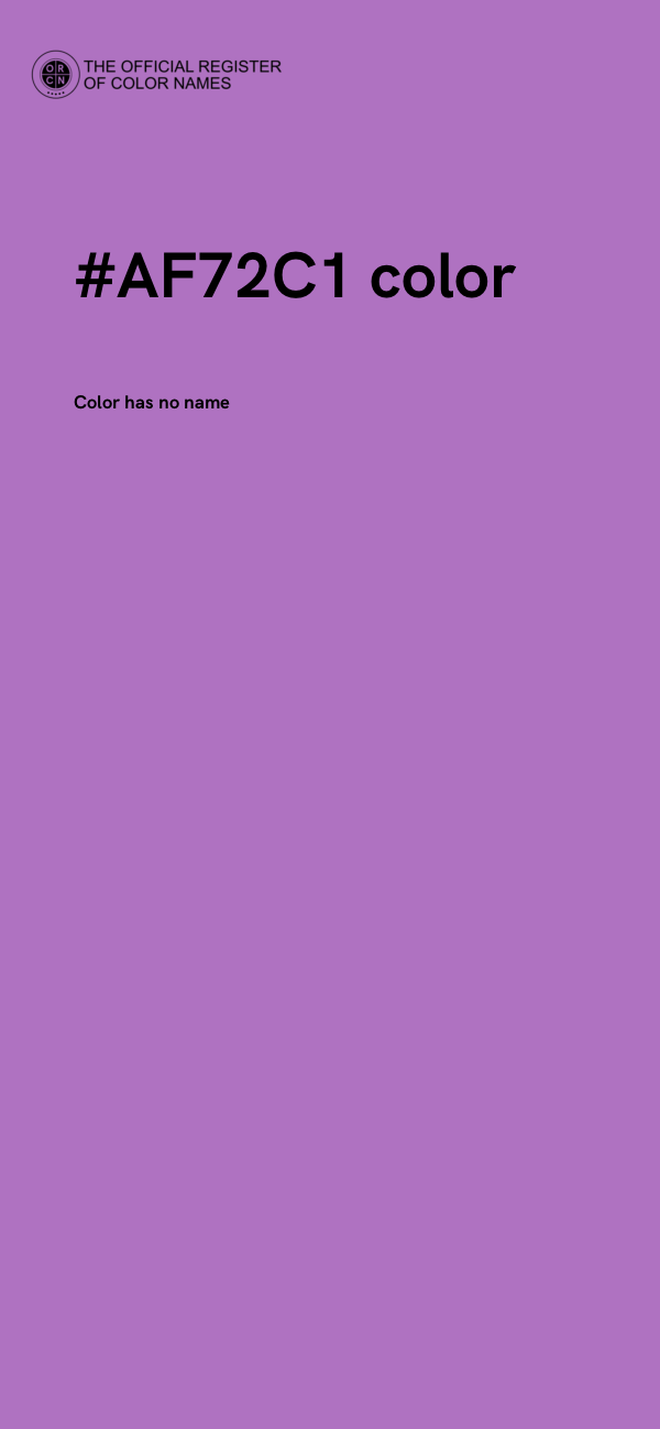 #AF72C1 color image