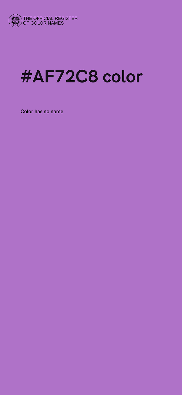 #AF72C8 color image