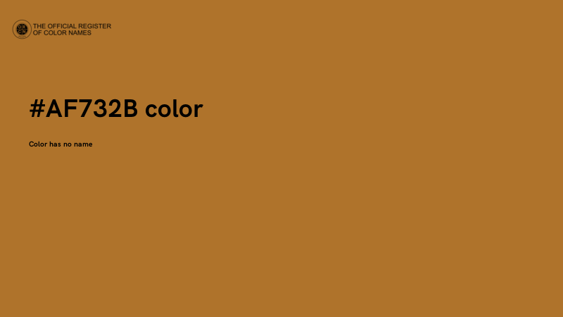 #AF732B color image
