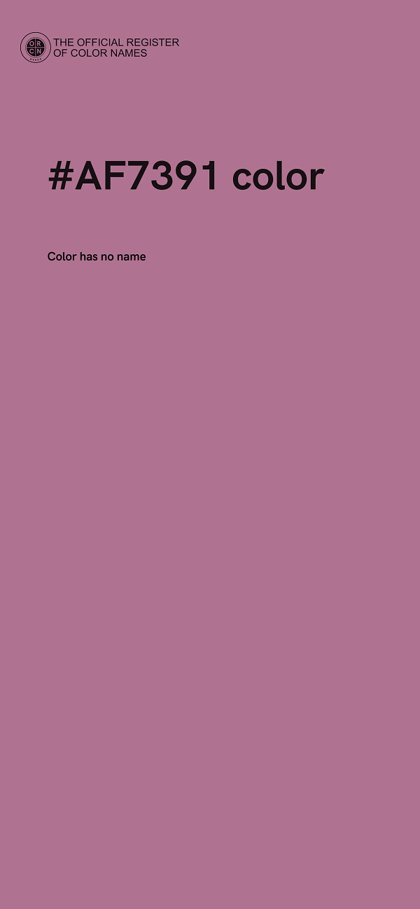 #AF7391 color image
