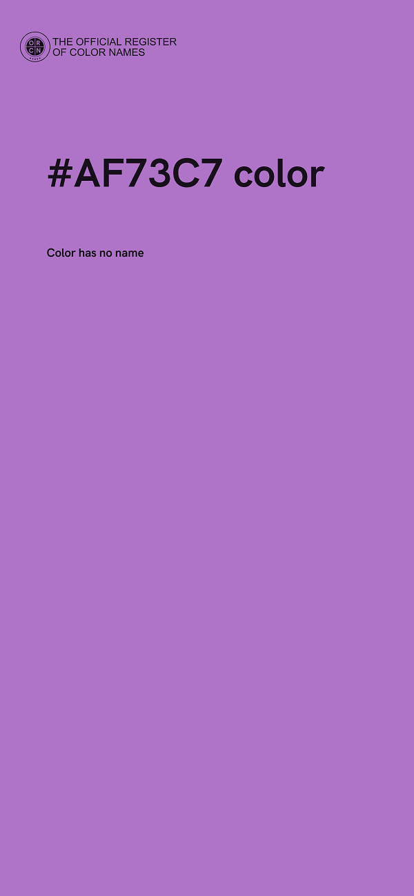 #AF73C7 color image