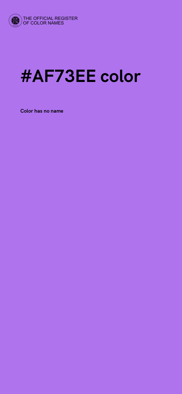 #AF73EE color image