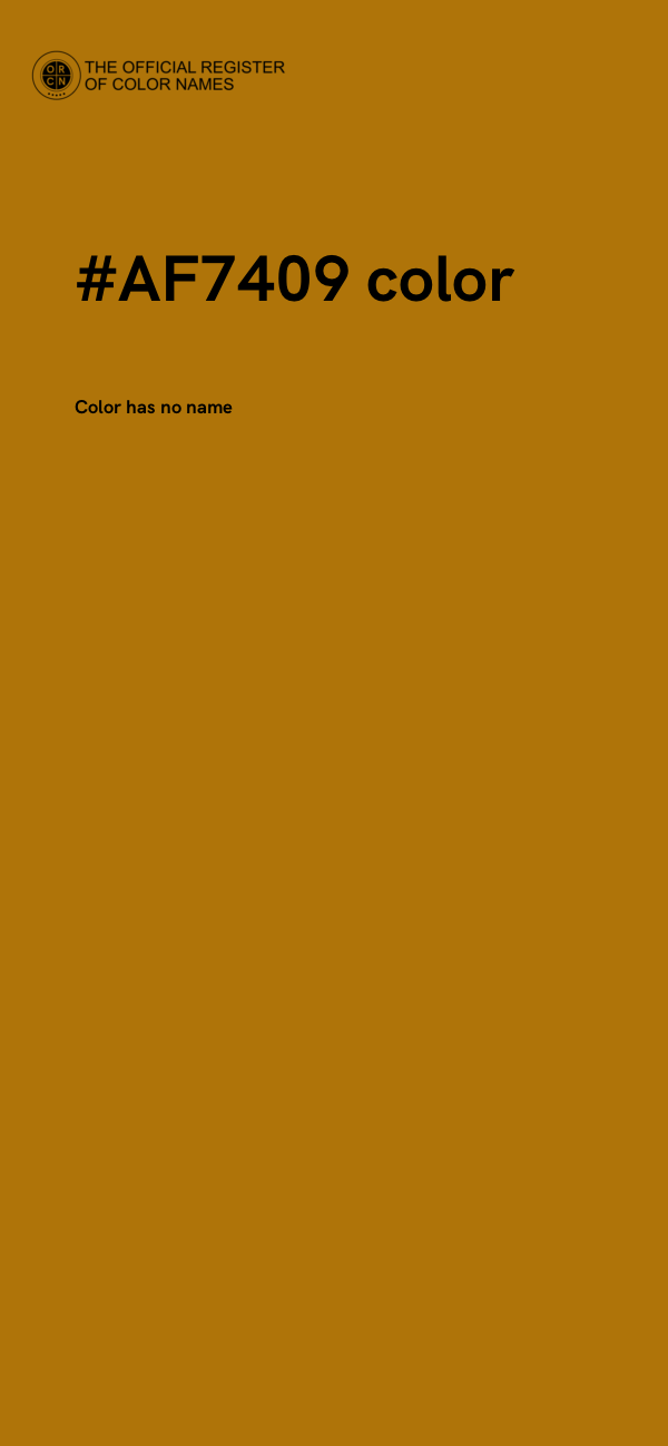 #AF7409 color image