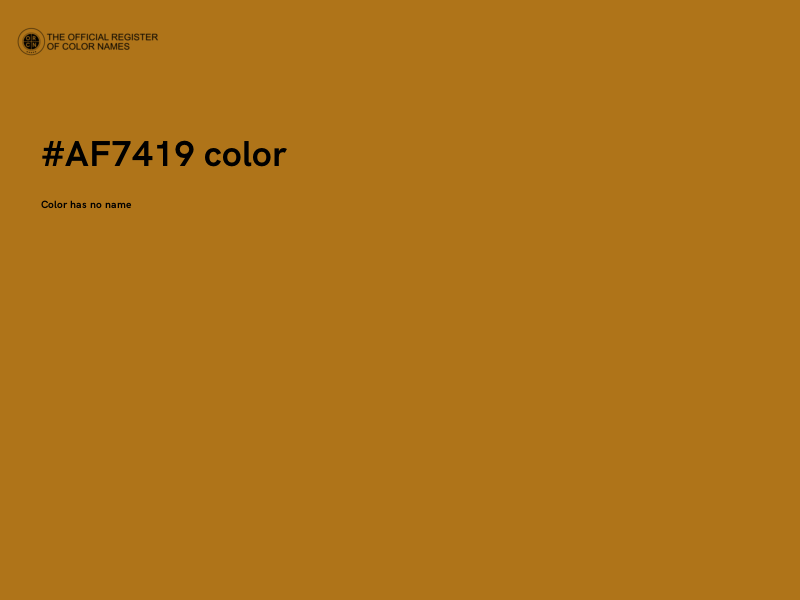 #AF7419 color image