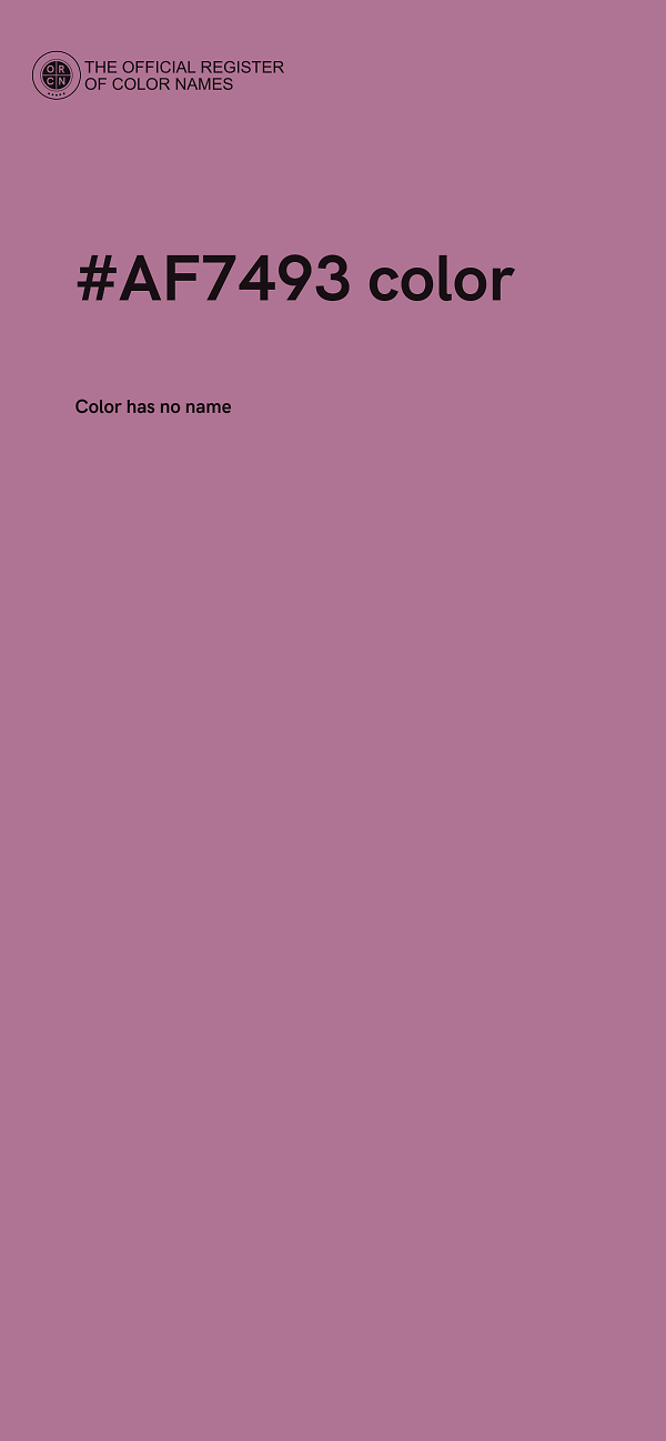 #AF7493 color image