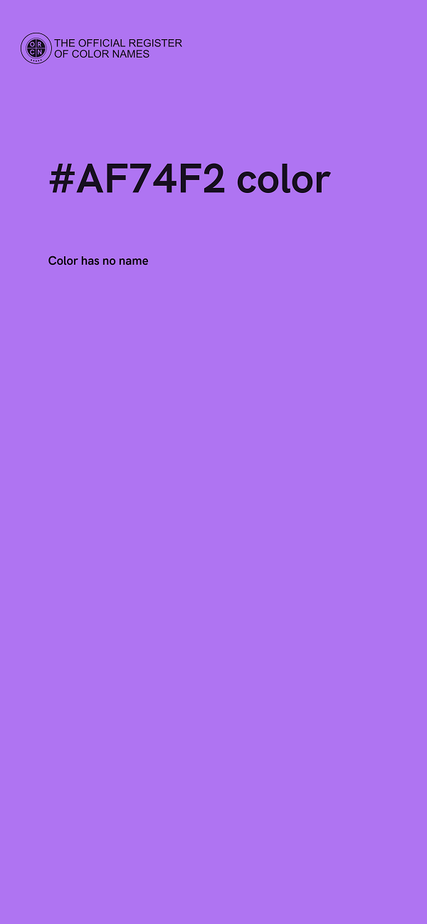 #AF74F2 color image