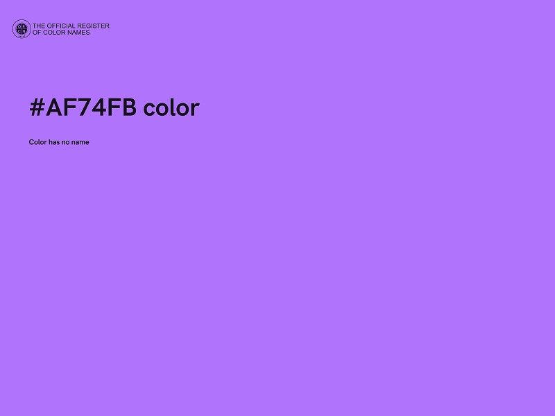 #AF74FB color image