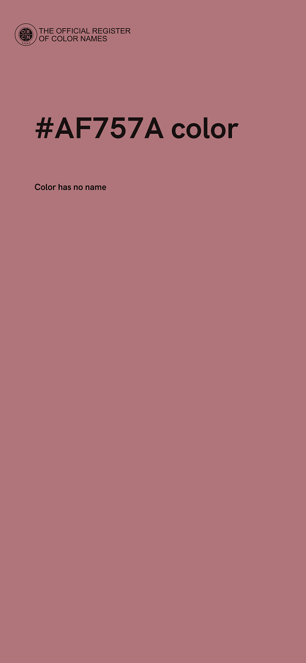 #AF757A color image