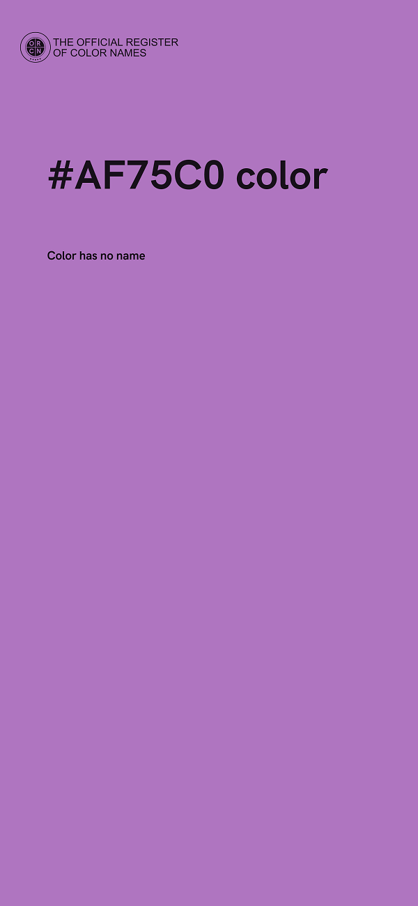 #AF75C0 color image