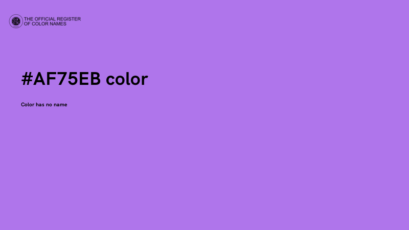 #AF75EB color image