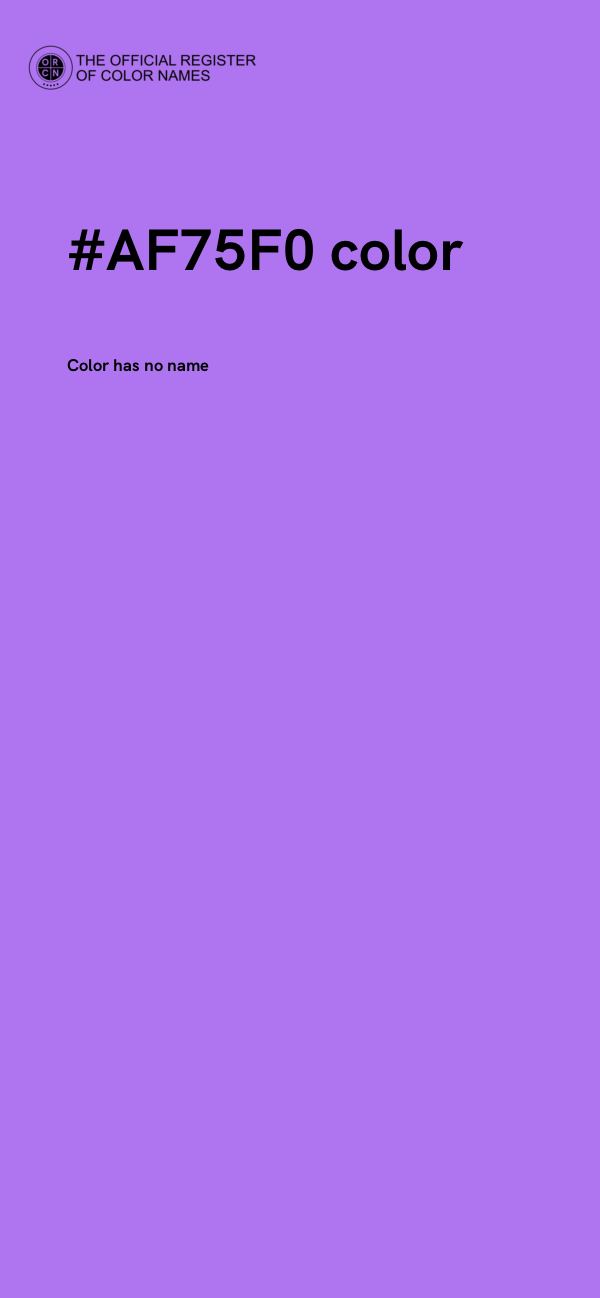 #AF75F0 color image