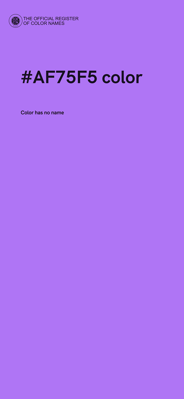 #AF75F5 color image