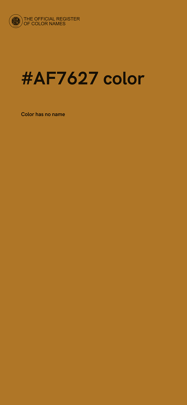 #AF7627 color image