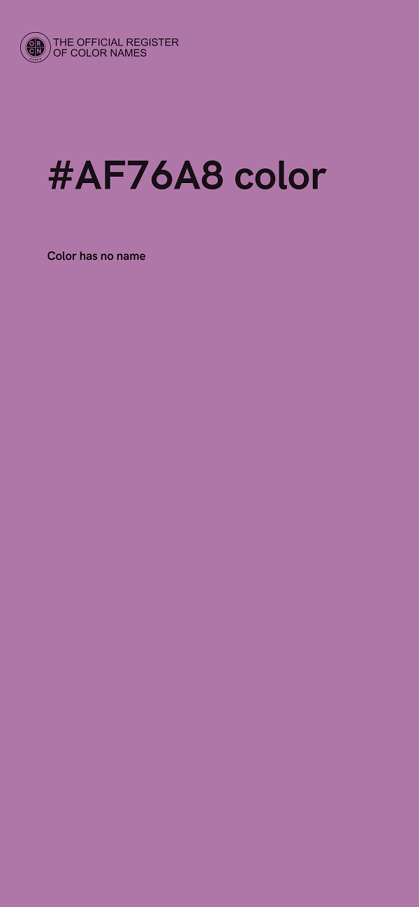 #AF76A8 color image