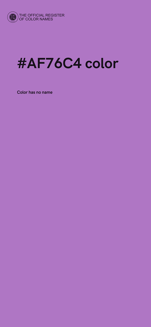 #AF76C4 color image