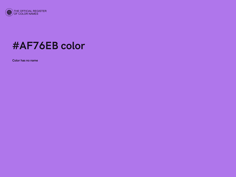 #AF76EB color image