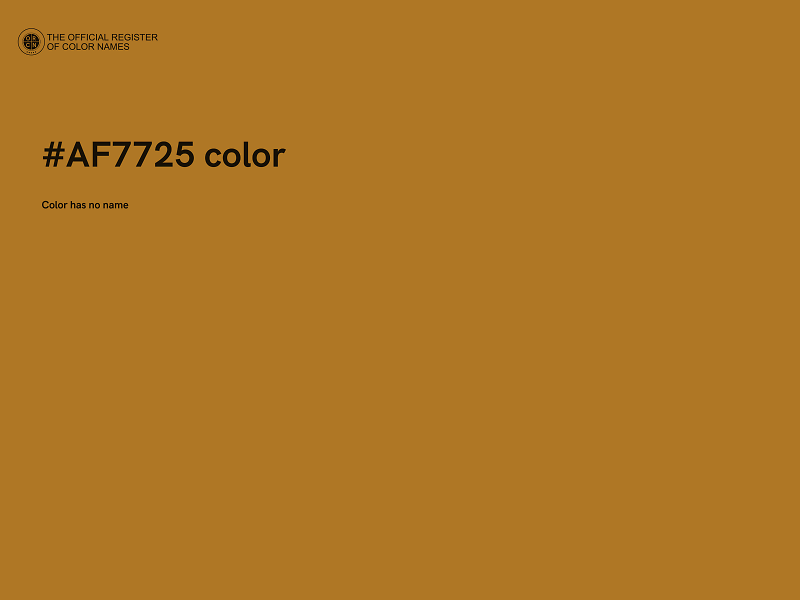 #AF7725 color image