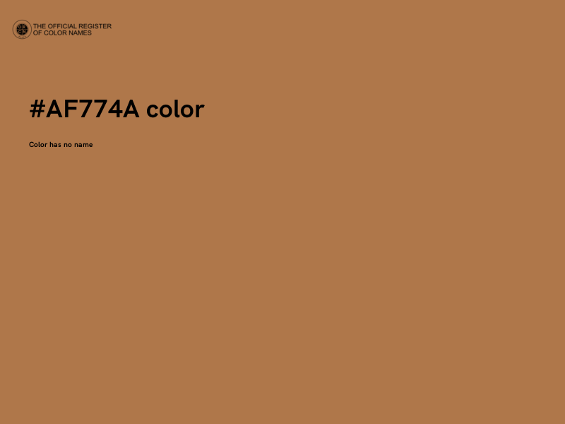 #AF774A color image