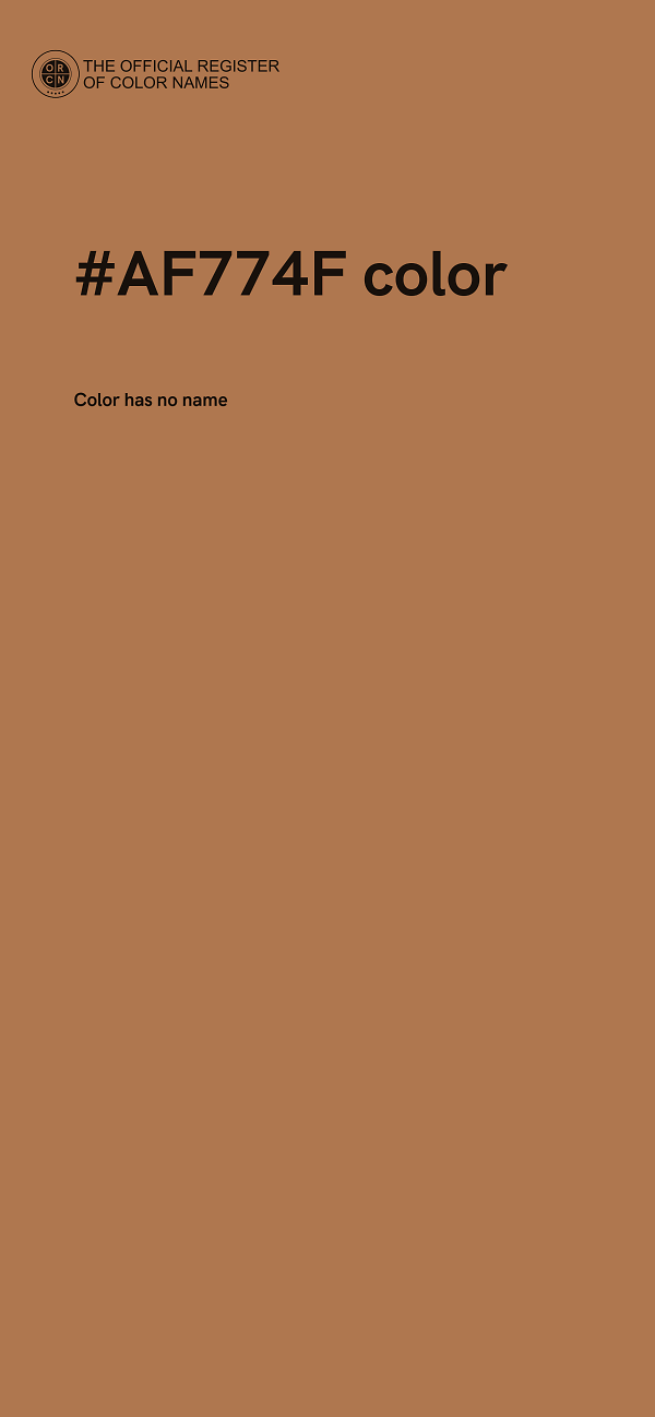 #AF774F color image