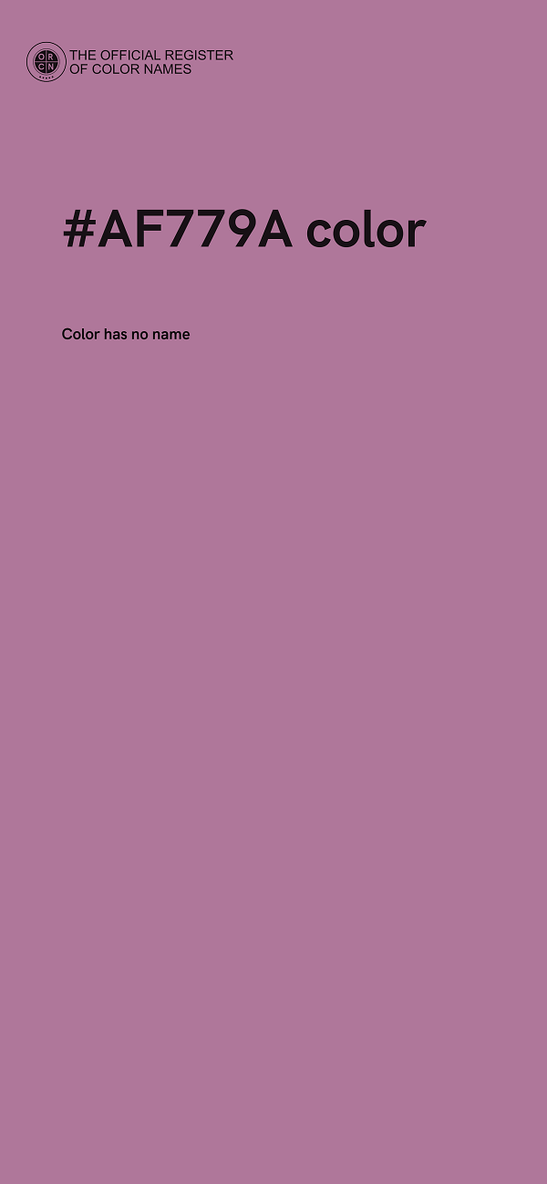 #AF779A color image