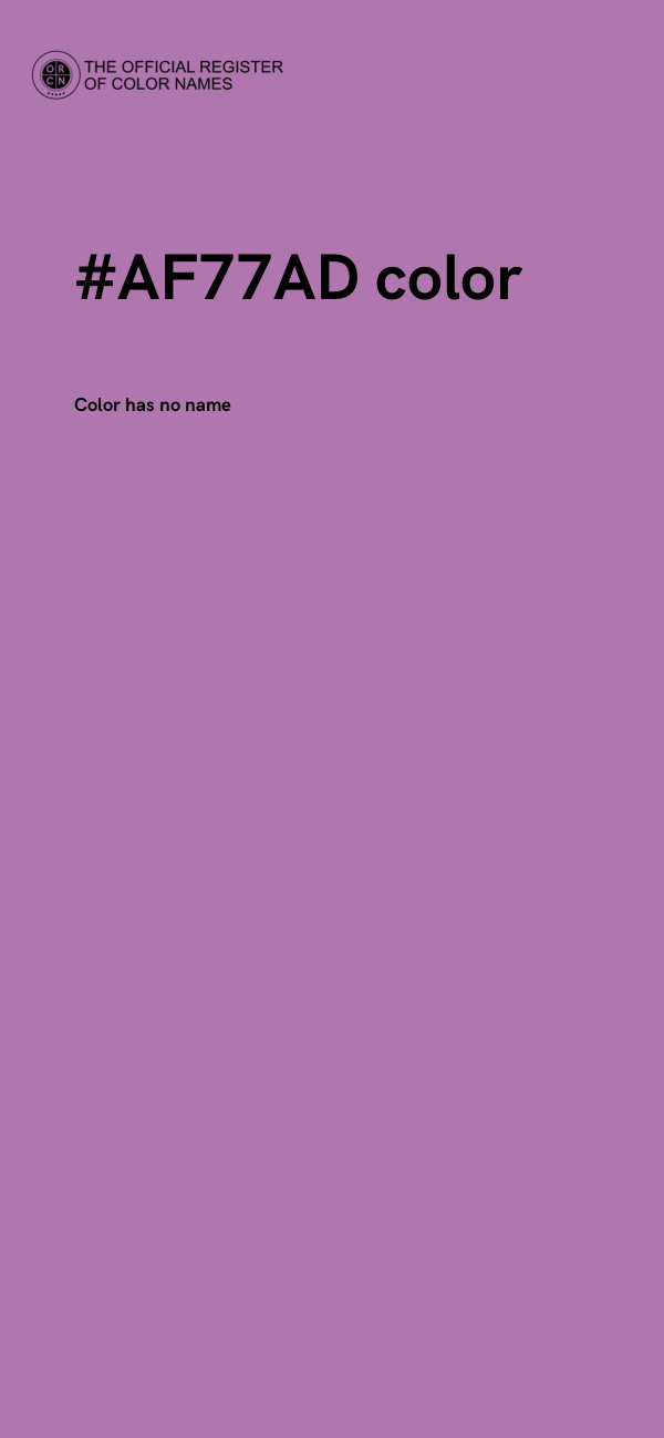 #AF77AD color image