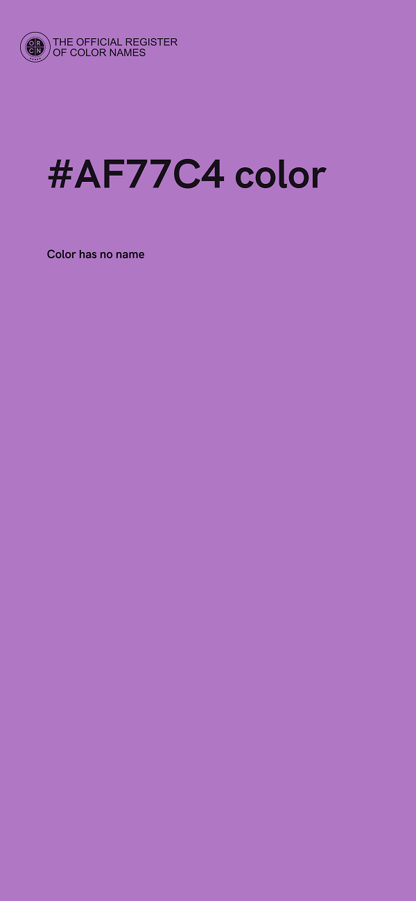 #AF77C4 color image