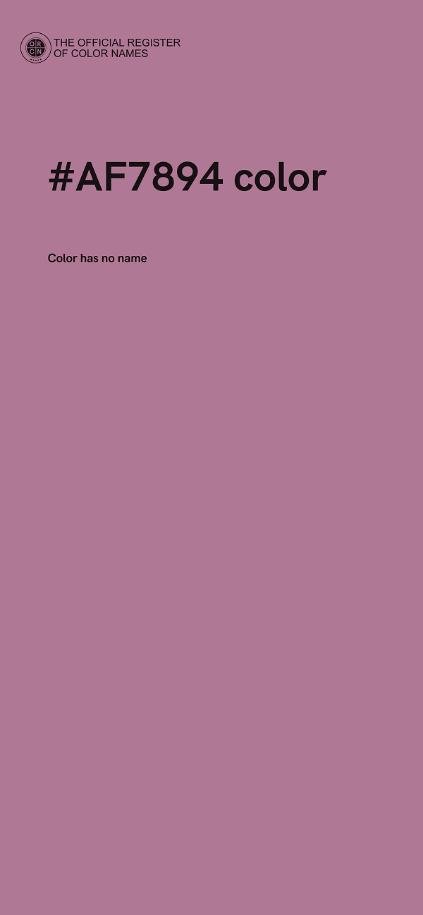 #AF7894 color image