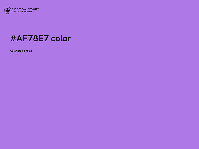 #AF78E7 color image