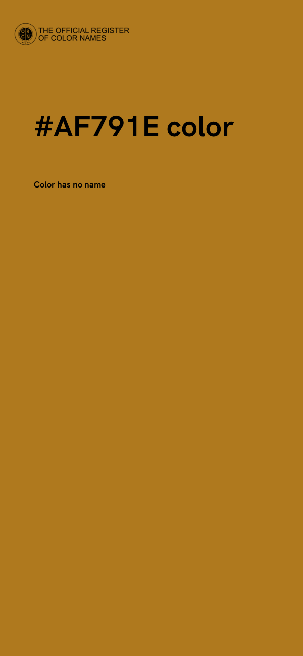 #AF791E color image