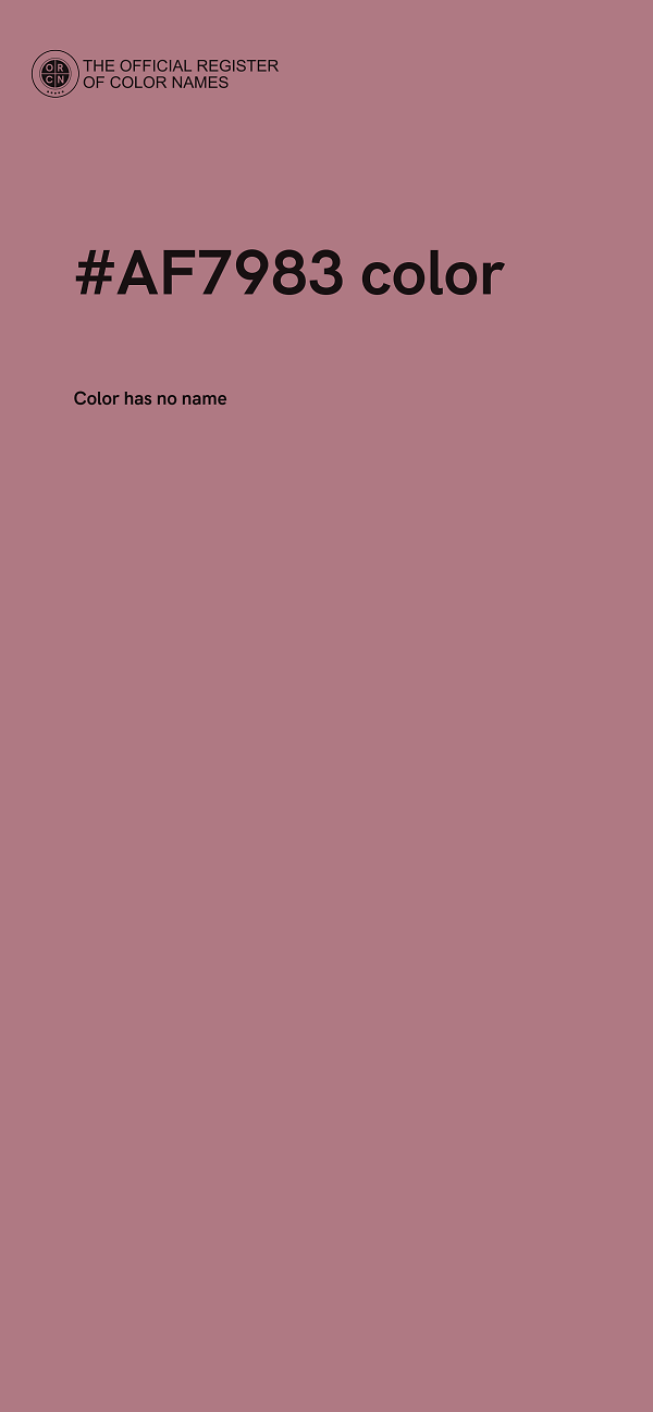 #AF7983 color image