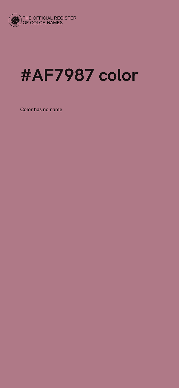 #AF7987 color image