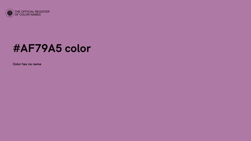 #AF79A5 color image
