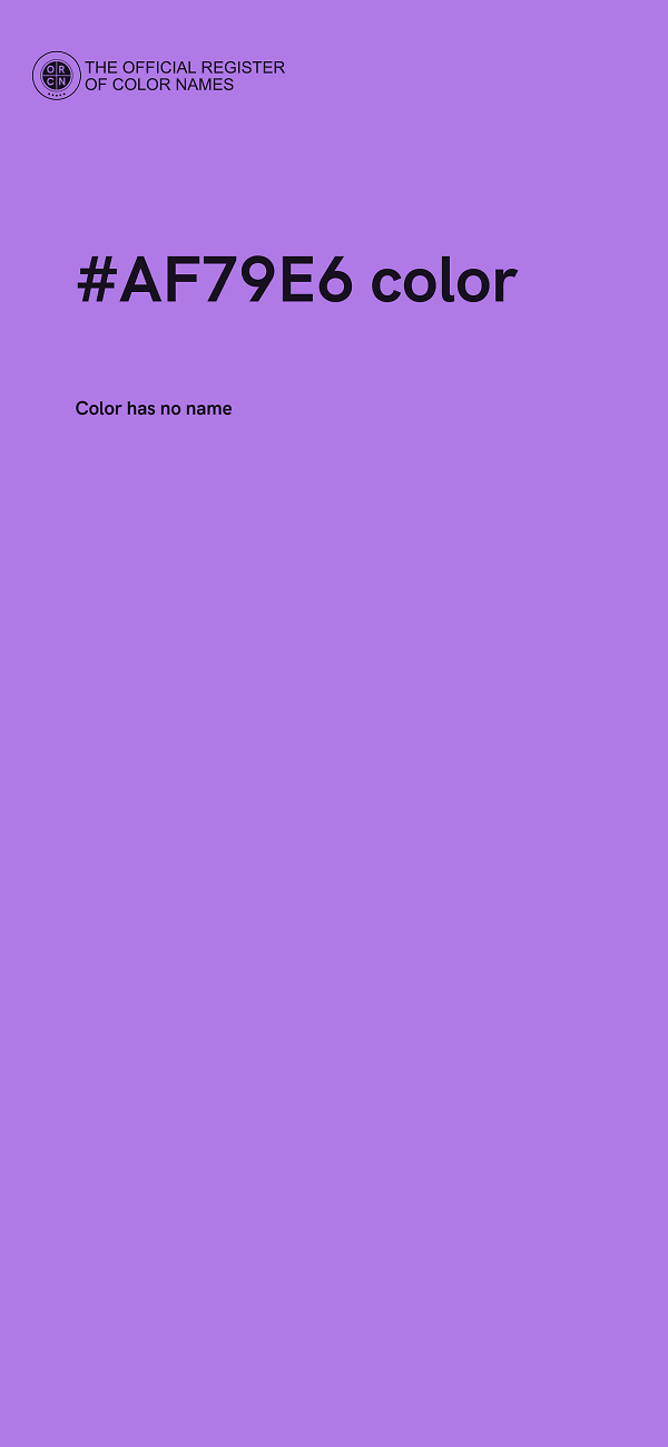 #AF79E6 color image