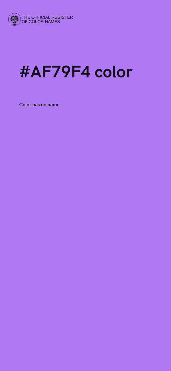 #AF79F4 color image