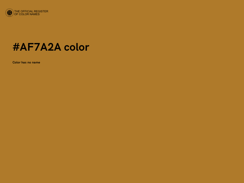 #AF7A2A color image