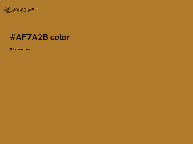 #AF7A2B color image