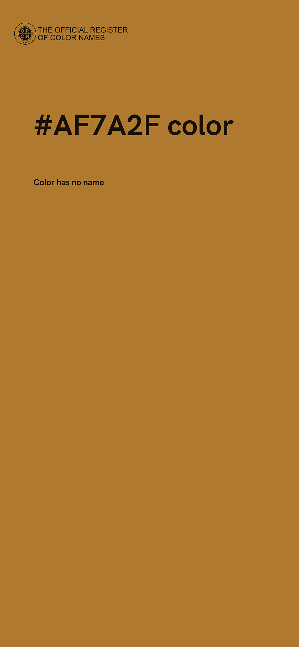 #AF7A2F color image