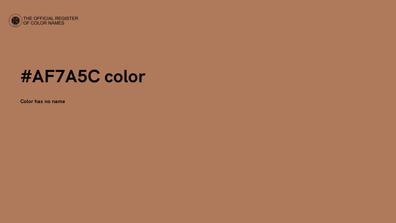 #AF7A5C color image