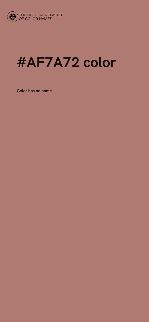 #AF7A72 color image