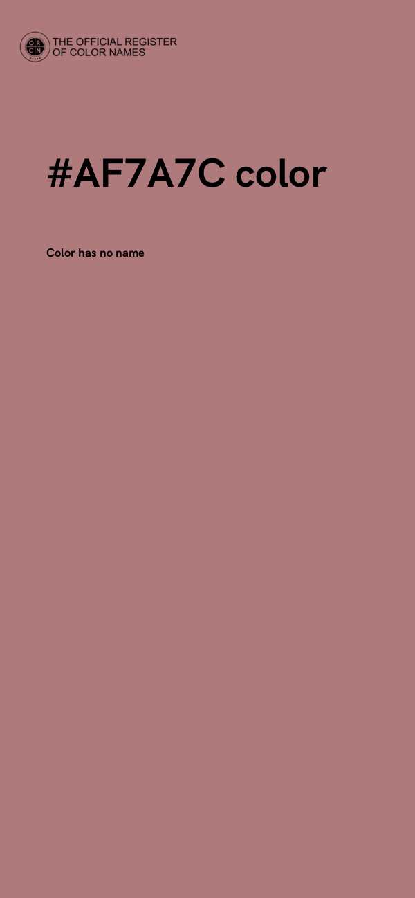 #AF7A7C color image