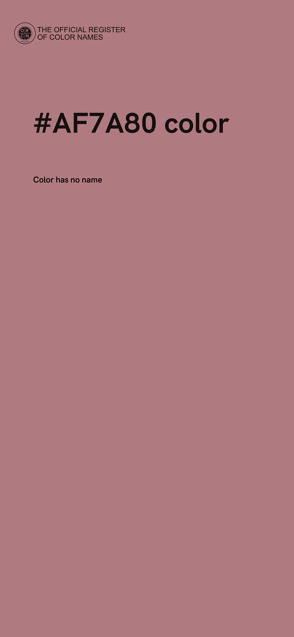 #AF7A80 color image