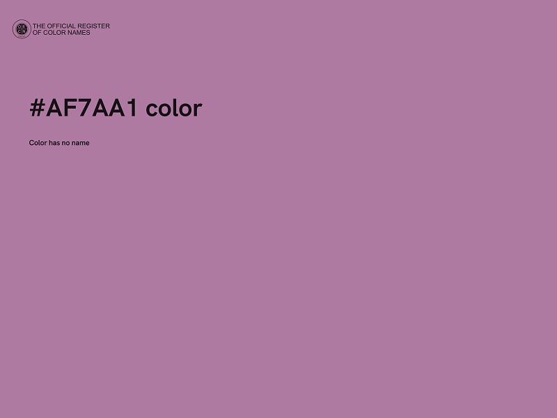 #AF7AA1 color image