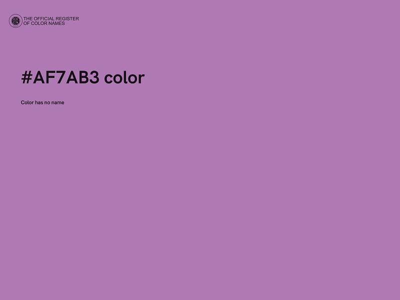 #AF7AB3 color image