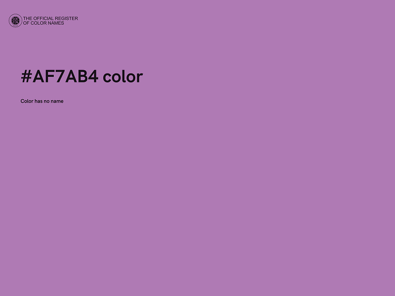 #AF7AB4 color image