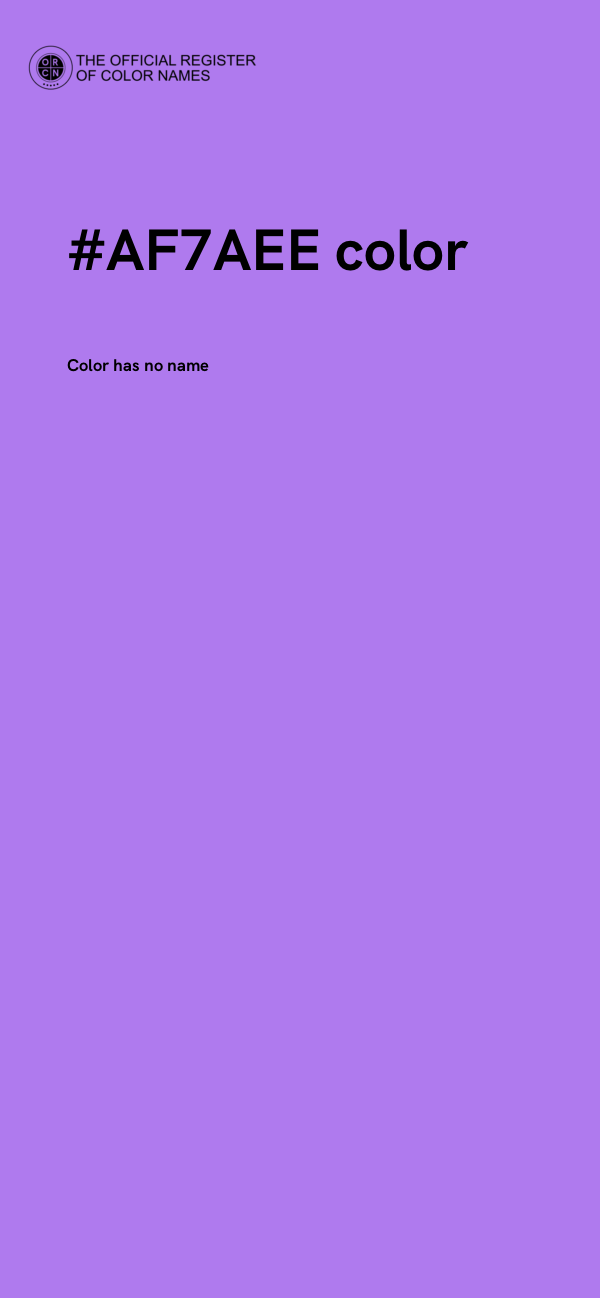 #AF7AEE color image