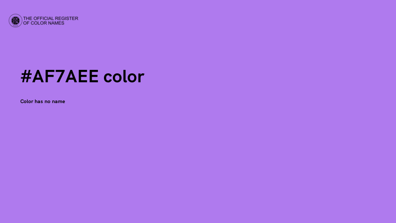 #AF7AEE color image
