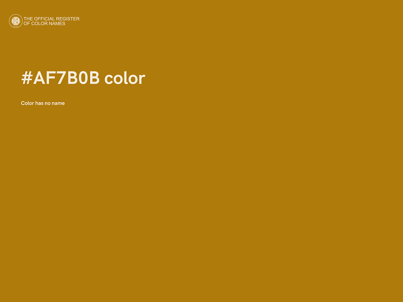 #AF7B0B color image